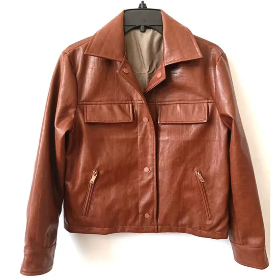 Vestes en cuir OEM distributeur de vêtements pardessus fausse fourrure vêtements extérieurs
