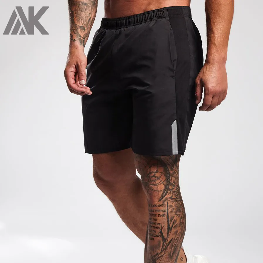 Custom Best Short d'entraînement taille haute pour homme Short de bain noir avec poches