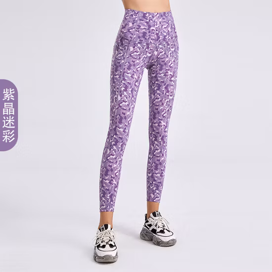 2022 Printemps et été Nouveau Tie-Dye Yoga Leggings Women's High Waist Fitness Pants Outer Wear
