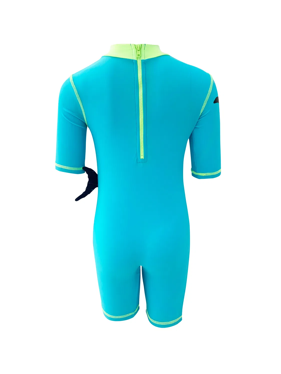 Maillot de bain une pièce pour garçon à manches courtes et protection solaire pour Jawsome à séchage rapide